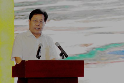 乐鱼手机官方党委书记孟卫东讲话(栗晶晶 摄)